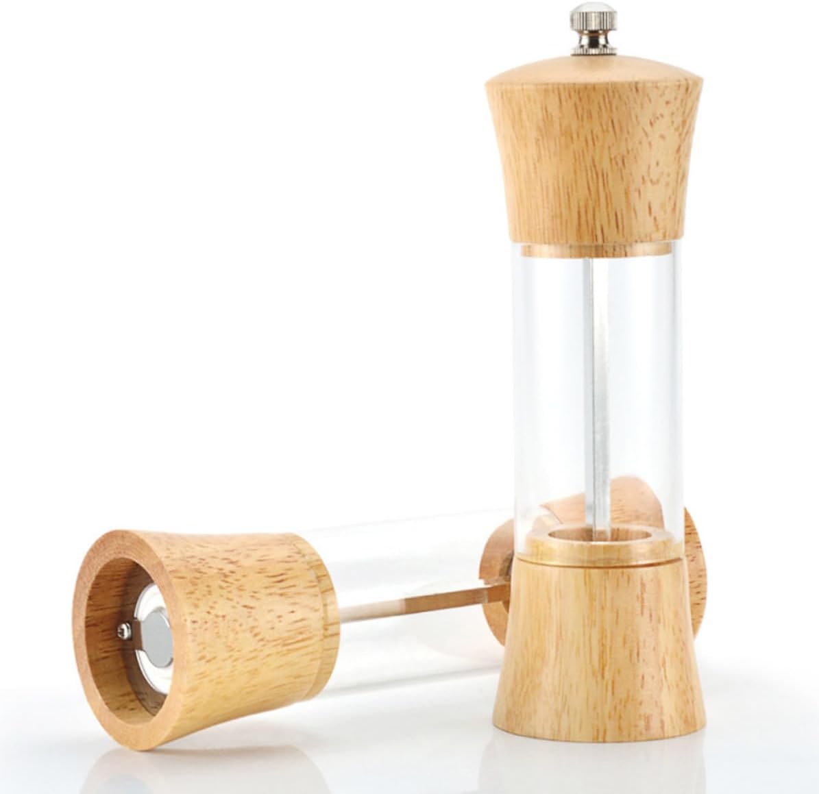 Manual Pepper Grinder for Pepper Oak Acrylic 6 Inch image 5