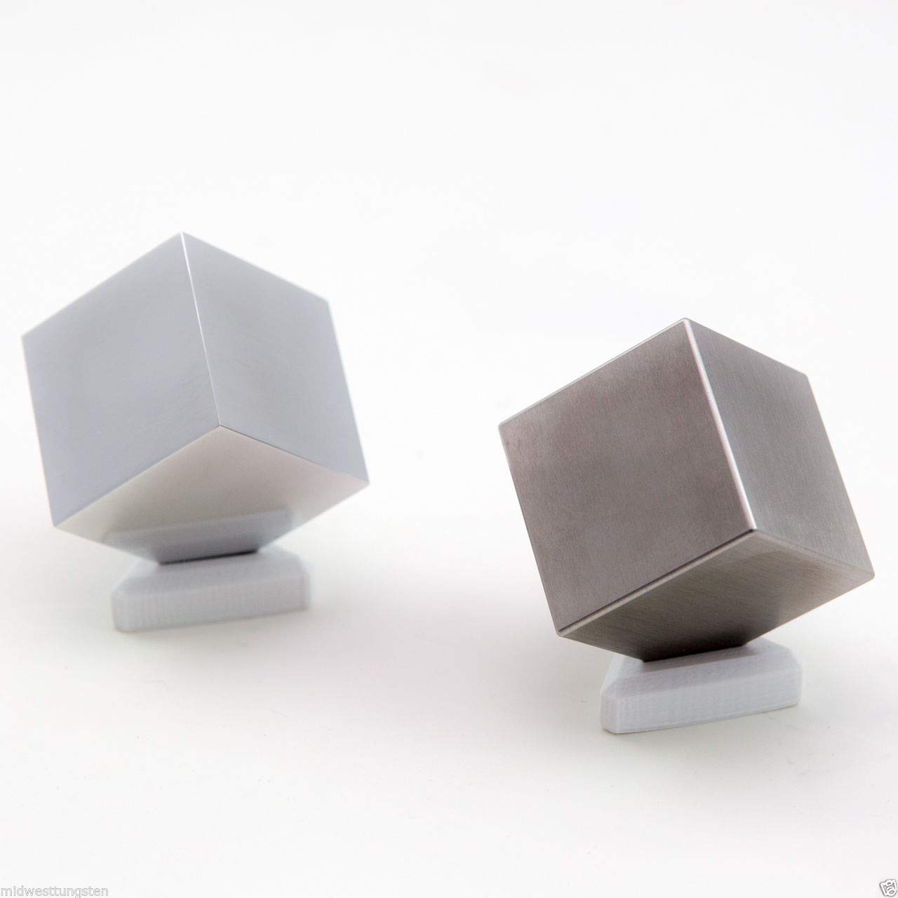 Set De Cubos De Tugnsteno (W) Y Aluminio (Al) De 51mm (2"). Mismo Tamaño Pero Relación De Pesos