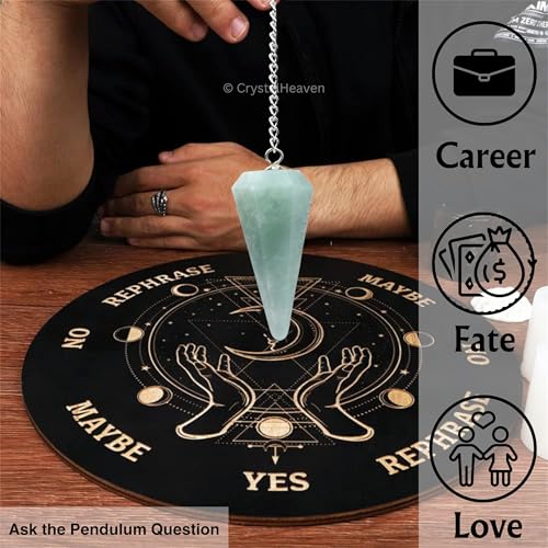 Image of Amazonite Pendulum Dowsing Tool - Natural Crystal Pendulum for Spiritual Guidance - Premium Dowser Pendulum for Accurate Divination and Energy Healing - Perfect for Energy Healing and Chakra Balancing - Handcrafted with Precision and Elegance
