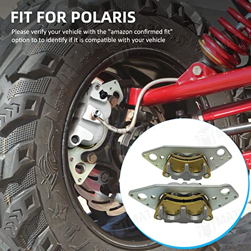 Image of M MATI Front Left Right Brake Calipers for Polaris Ranger 800 Ranger 900 Ranger Diesel RZR 4 800 RZR 900 1000 Ranger 500 570 700 Brutus GEM 1911282 1911283 1911284