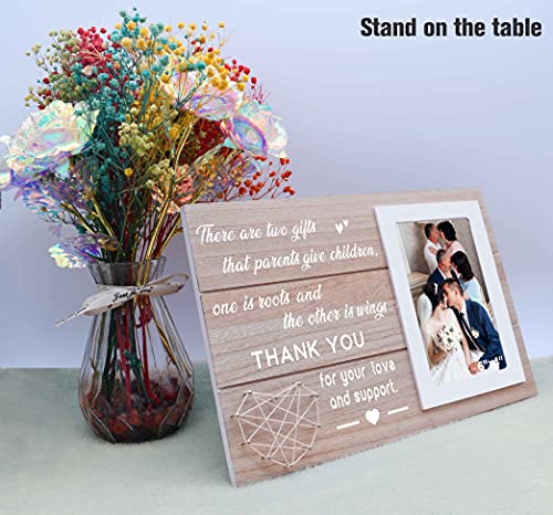 Wedding Thank You Gift For Parents Of The Bride - Wedding Picture Frame Gifts For Mom Dad Of The Groom - Bridal Shower Gifts For Mother Father - Photo Frame Gift -There Are Two Gifts That Parents Give Children #TOP4