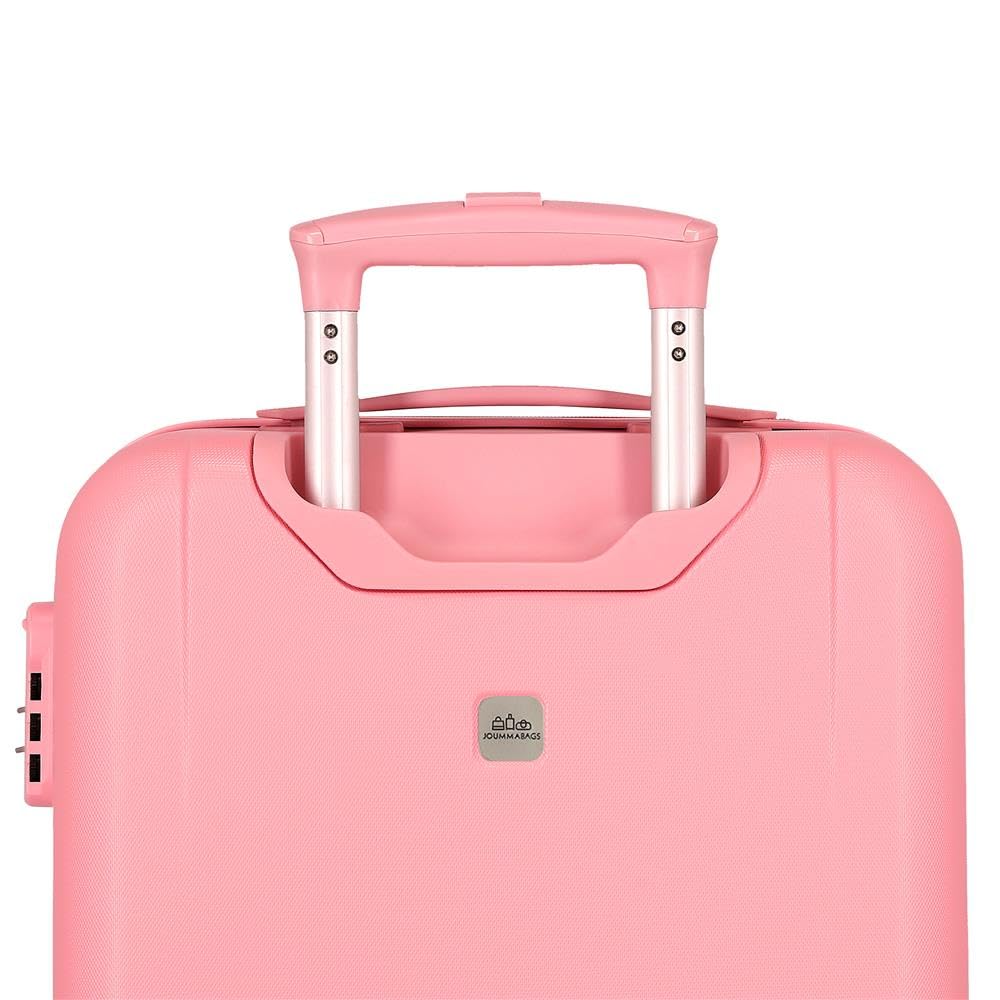 Sanrio Hello Kitty Bows, Maleta Infantil Fabricada en ABS, un Material rígido y Ligero, Ruedas Dobles, Cierre de combinación Lateral, de Joumma Bags