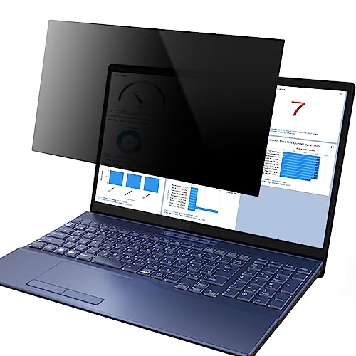 15.6 Inch 16:9 Privacy Filter Blue Light UV Protection Anti-Glare Double Sided Anti-Static Anti-Prying Filter