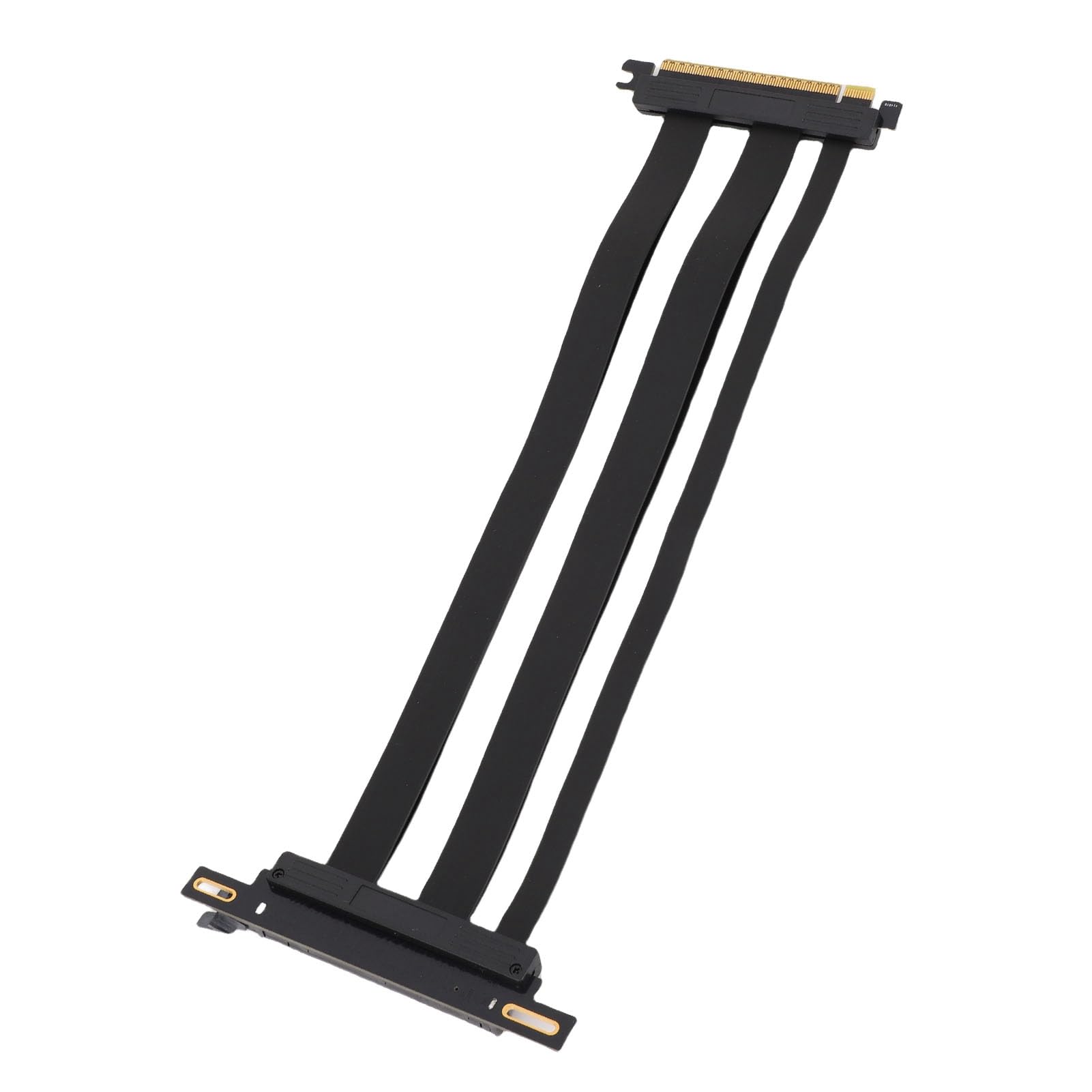 Naroote Kabel Nośny PCIe 5.0, Kabel Przedłużający GPU 128 Gb/s, Kątowy 90 Stopni do Pionowego Montażu Karty Graficznej, Idealny do Obudów Komputerów PC, Serwerowych Systemów Gier ITX (30cm)