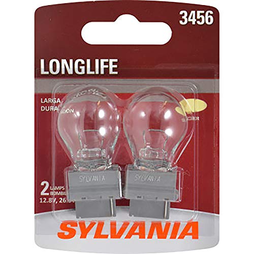 SYLVANIA - 3456 Long Life Miniature - Bulb, Ideal for Turn Signal Applications (Contains 2 Bulbs)
