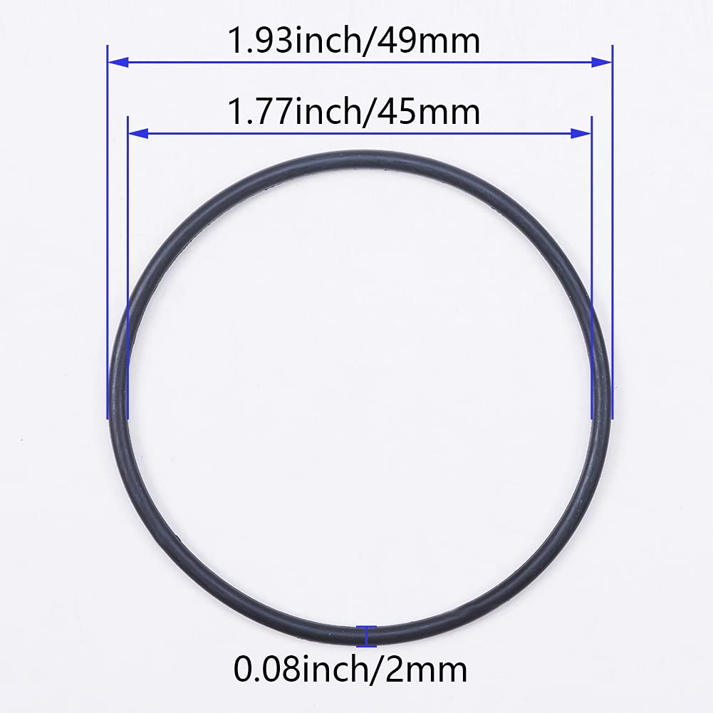 Uxcell Nitrile Rubber O-Rings, 85mm OD X 81mm ID X 2mm Width, Metric Sealing Gaskets, Pack Of 5, 70A Hardness