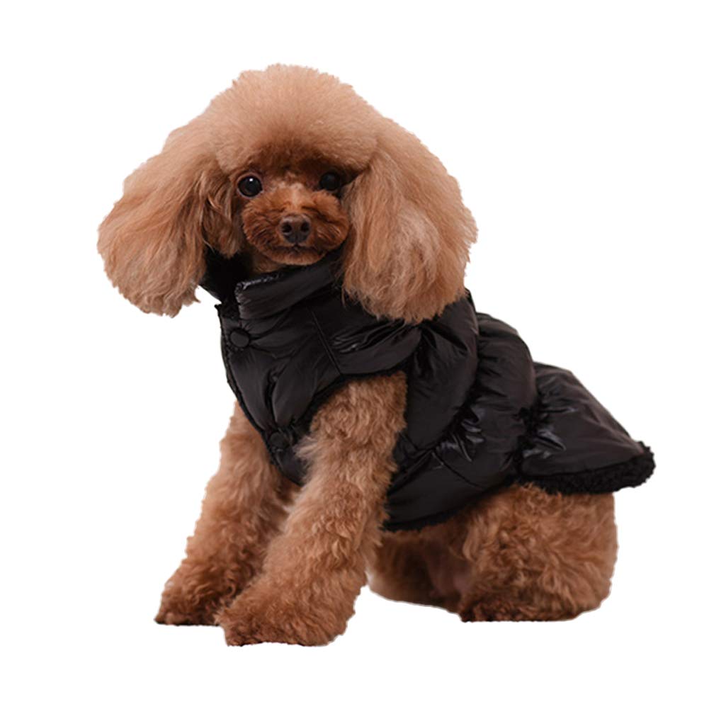 Classic Pet Down Jacket Outwear Dog Coat Dog Jacket Vest Waterproof Winter Outdoor Cat Jackets Dog Clothes Warm Dog Down Coat Thicken Cat Clothes Windproof Snowsuit Black B 3XL