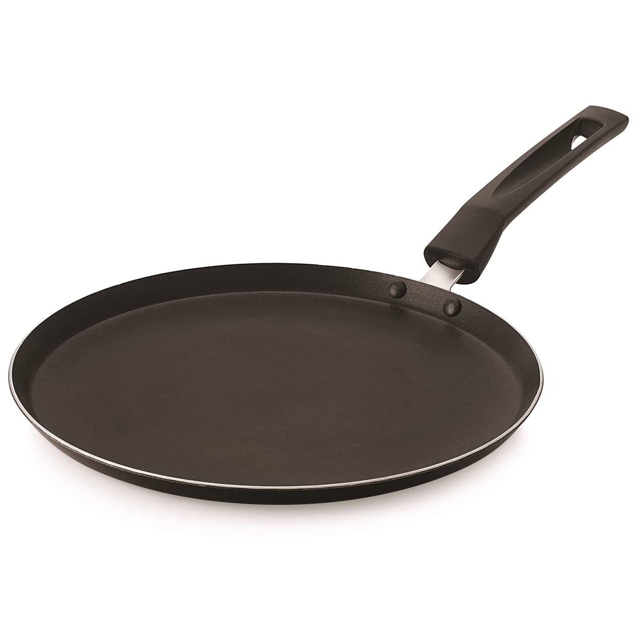 Sponsored Ad - 24cm Non-Stick Dosa Tawa – Black Flat Cookware Ideal for Frying, Roasting,Pancake & Cooking | Non-Induction Base, Easy to Clean, Durable & Scratch-Resistant Non-Stick Surface