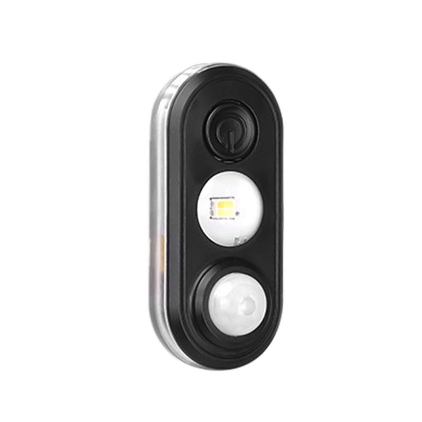 LED Sensor Night Light – Dual PIR & Light Sensor, 3-Color Dimmable Side Glow, 200mAh Battery, Type-C, 30-Day Standby, No-Drill Adhesive & Magnetic Mount for Bedroom, Stair, Hallway (Black)