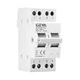 GEYA Manual Transfer Switch Dual Power for Grid & Generator Manual Conversion Isolation Switch DIN Rail Mount(2P-63A-240V)