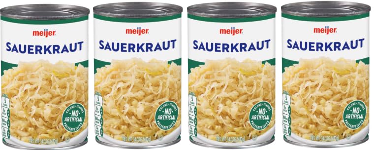 Generic Pack Of 4 Canned Sauerkraut, 14 oz