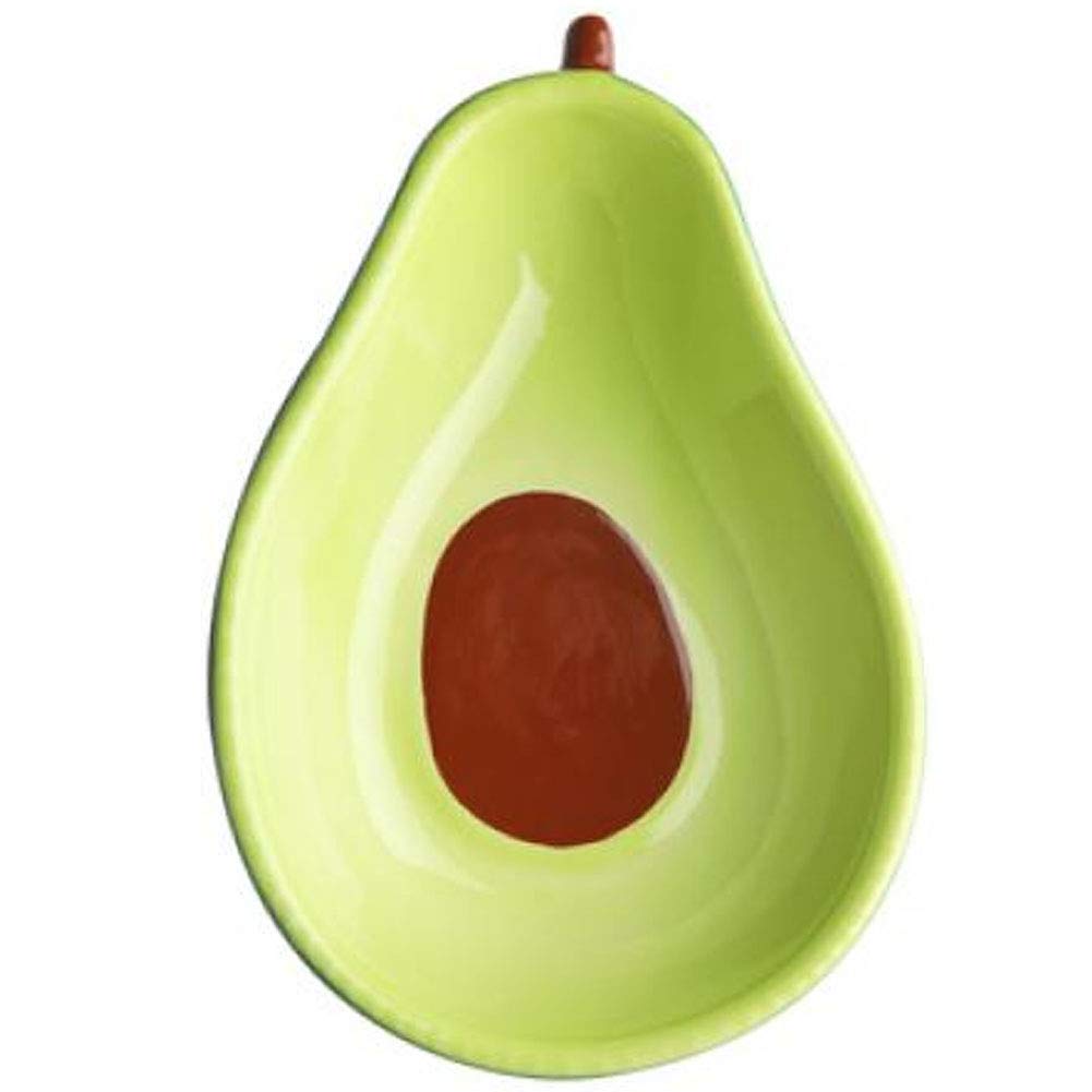 Casecover Green Nordic Creative Cute Avocado Glaze Ceramic Dish Snack Fruit Salad Bowl Breakfast Cereal Dessert Plate Photography Props