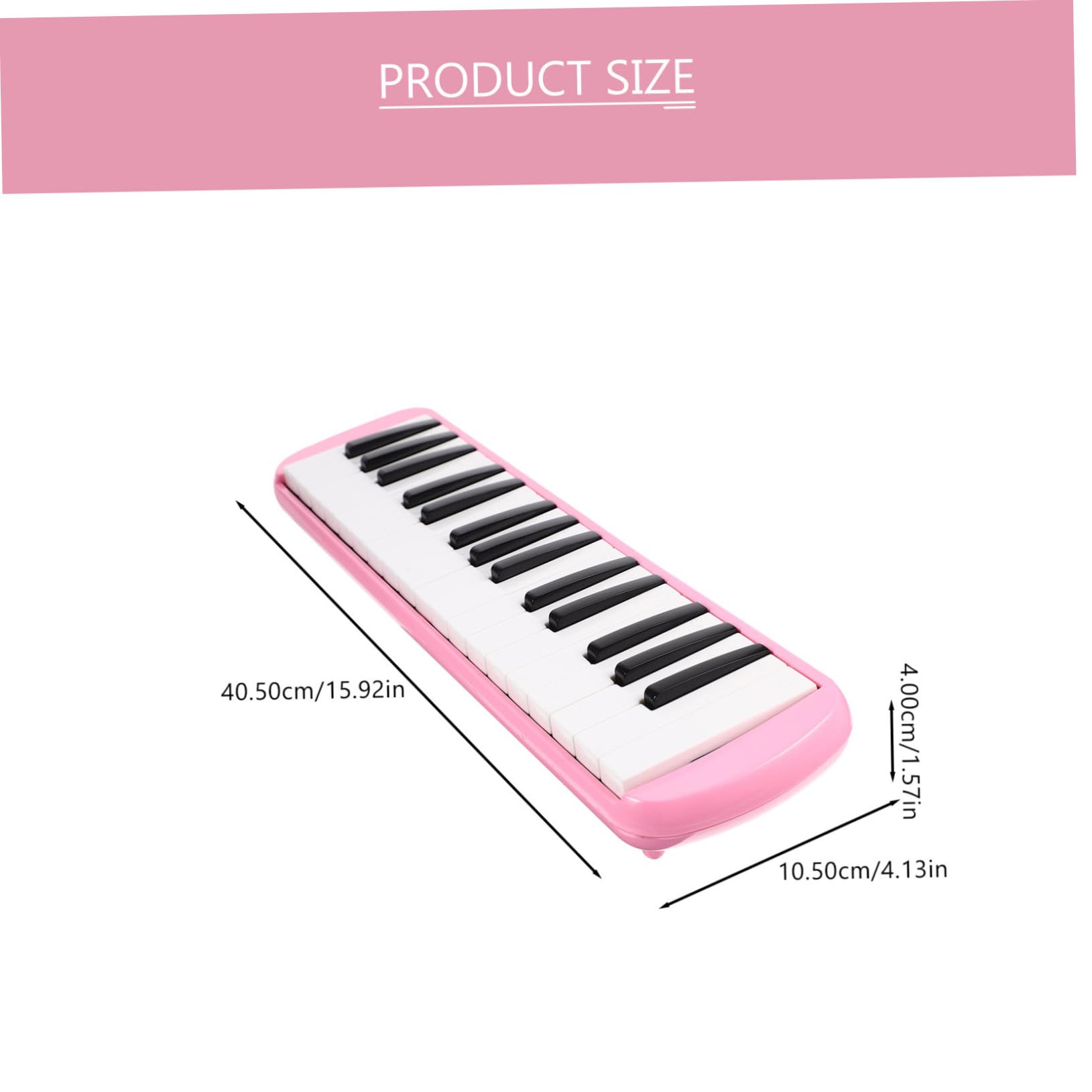 Melodica 32 Tasti per Principianti, Bambini e Adulti Rosa | Armonica a Bocca Bocchini Lunghi e Corti, Abs Plastico e Nylon, per Bambini a Natale e Compleanno