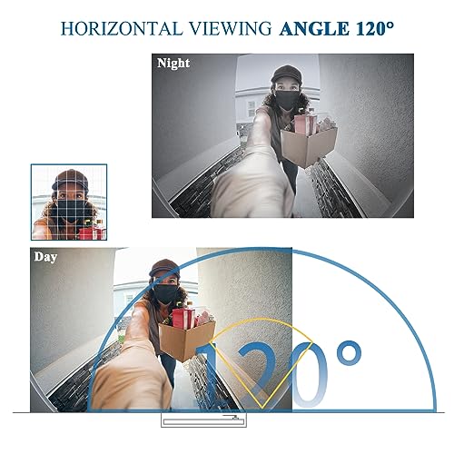 WOLILIWO Video Türklingel mit Kamera,3-familienhaus Video Doorbell Intercom with 7-Inch Monitor,Sprechanlage mit türöffner,4 Wires,Night Vision, IR Sensor, 52 Ringtones