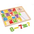 PLUSPOINT Wooden Number Counting Board Learn to Calculate Number with Abacus Computation Study Box Educational Basic Lea