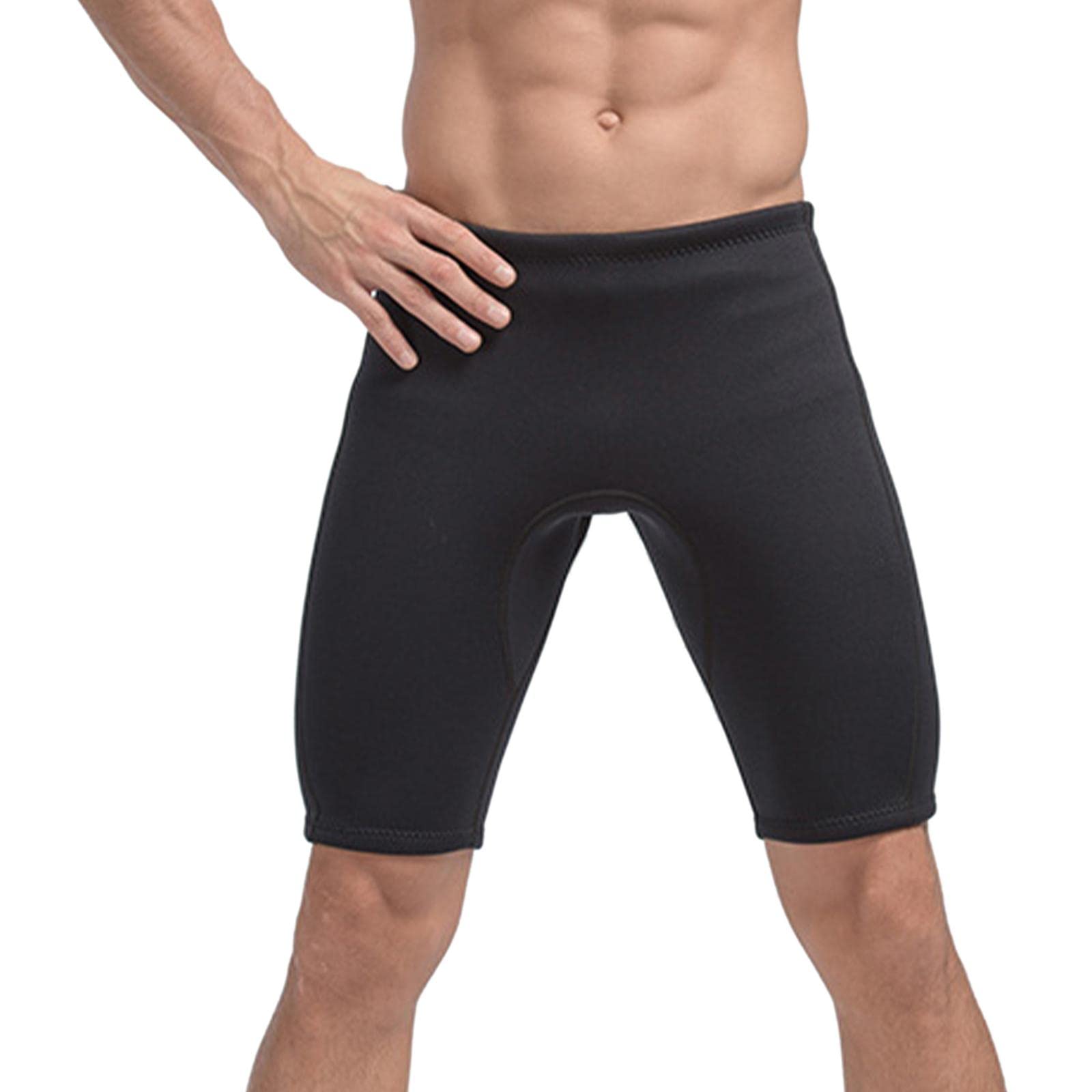 harayaa Pantalones Cortos de Neopreno para Hombre, Pantalones Cortos de Traje de Neopreno de 3 Mm para Mantener El Calor Pantalones de Baño para Aeróbic, 4XL
