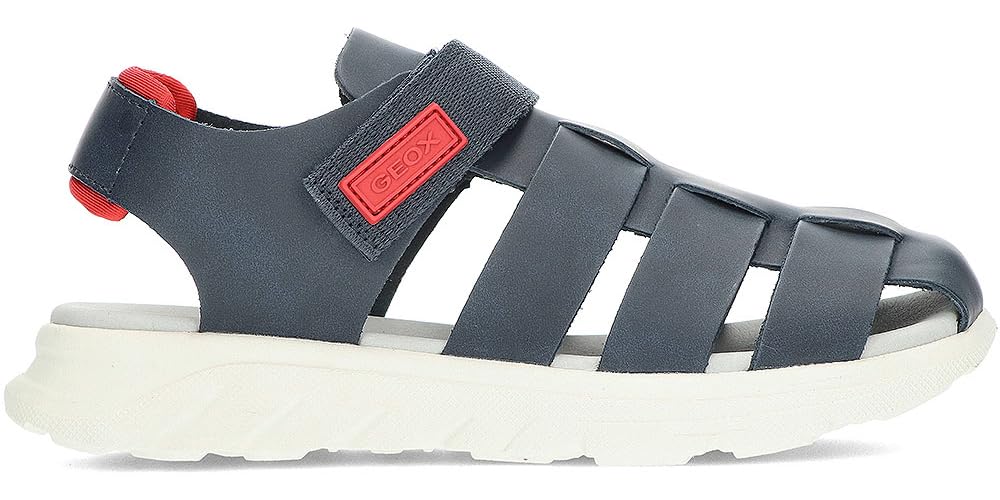 Geox J Sandal Airadyum Bo, Navy red, 11 UK Child