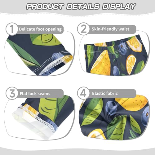 Toddler Girls Leggings Printed Yoga Pants Leggings Lemon Blueberry for Kids3