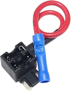 1PCS 12V Size Automotive Fuse Holder Additional Circuit Piggyback Fuse Tap Adapter with 10A Mini Small Medium ATM Blade Fuse (Color : Mini)