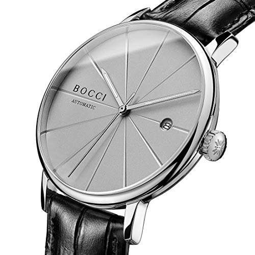 Image of Automatic Watch for Men, Japanese Automatic Mechanical Movement, Sapphire Crystal, Date Display, 50M Water Resistant, 40mm Minimalist Dress Watch