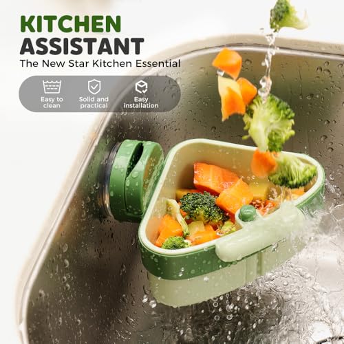 Colador para fregadero con cesta y ventosa 2 piezas miniatura 2