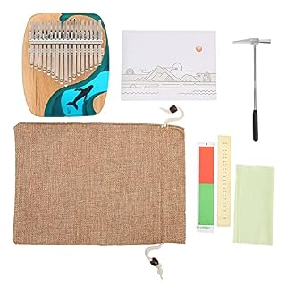 Piano à pouce Kalimba 17 touches, instrument de musique Kalimba pouce baleine 17 touches avec autocollant pour enfants… - Les Beatles, Paul McCartney, John Lennon, RIngo Starr, George Harrison