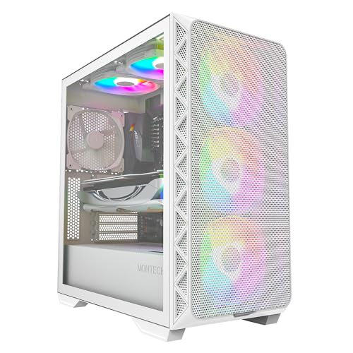 Image of Montech AIR 903 Series, E-ATX Mid Tower Case, High Airflow, Fans Pre-Installed Gaming case (Air 903 Max White)