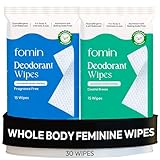 FOMIN Acidified Deodorant Wipes For Women - 30...