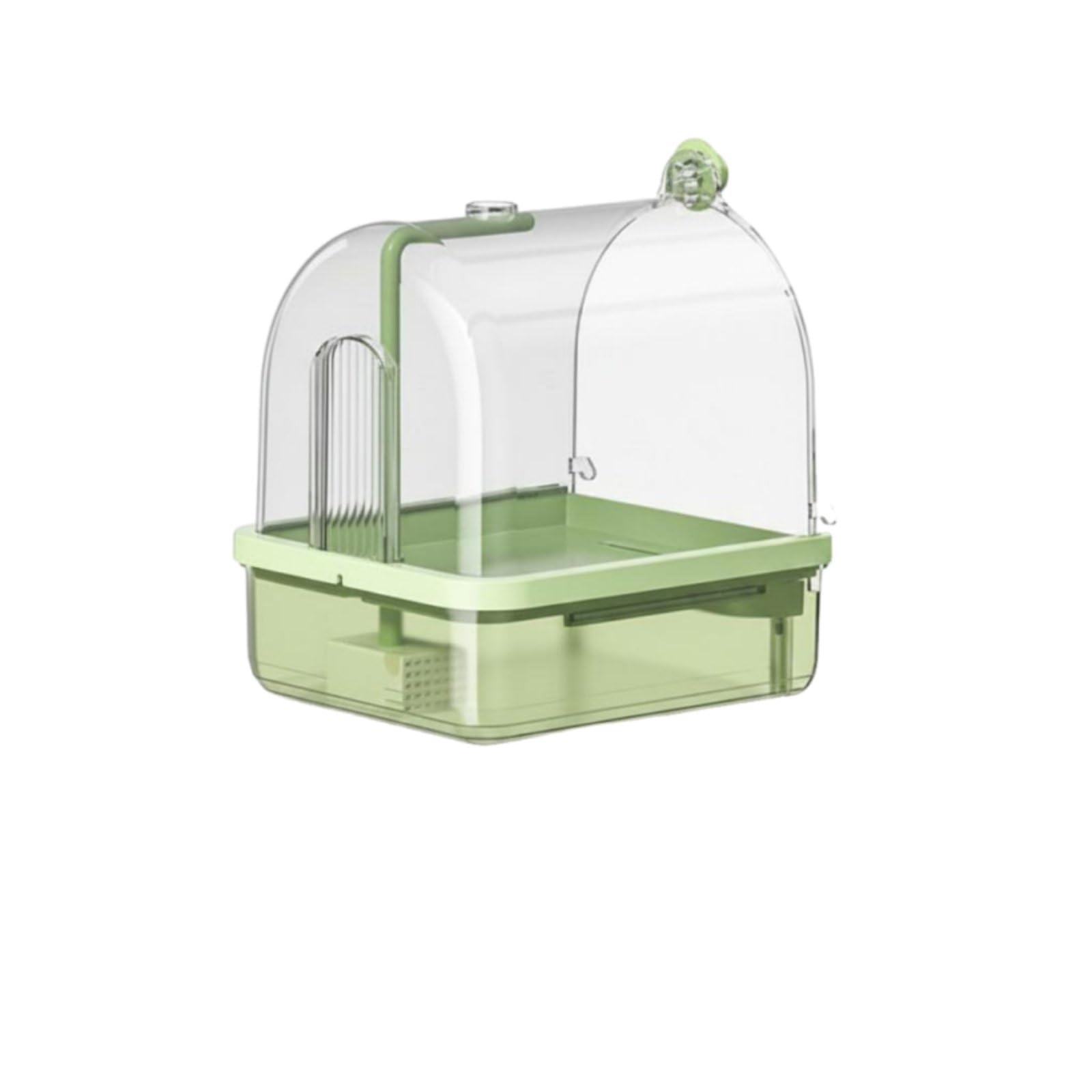 Automatic Bird Bath Wireless Sensor Parrot Bathtub Easy to Clean Bird Shower Tub, Green-image-37