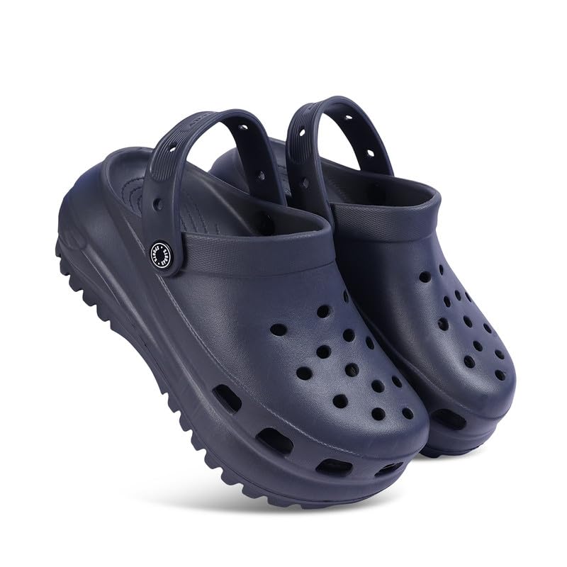 AD-FOAM Eva Material Clogs for Women Ergonomic Support & Cushioned Footbeds | Breathable Material | High Heel (5_Grey) (B0D1V5B59R) Amazon Price History, Amazon Price Tracker