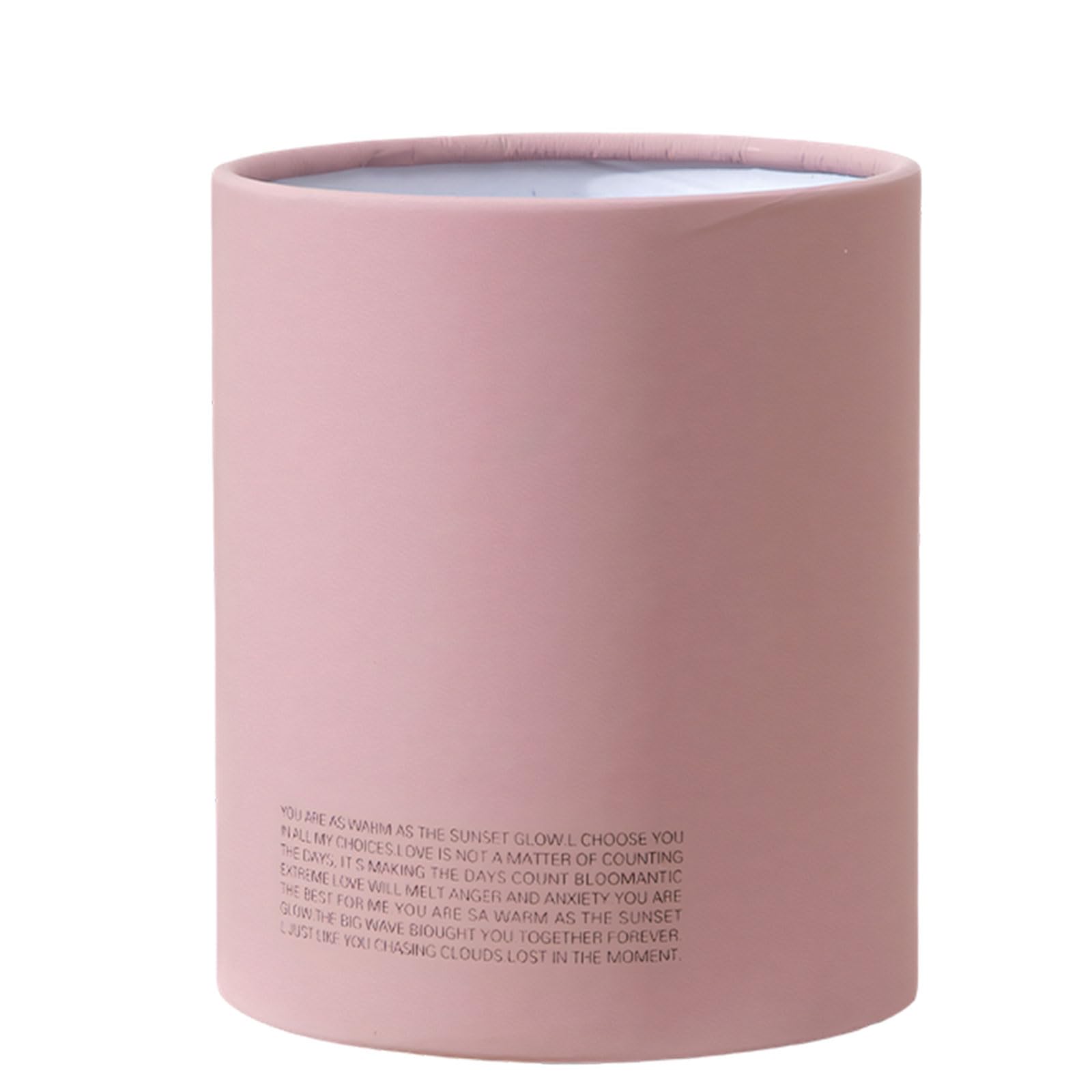 Kaeltsyn Pastel Round Flower Holder Bucket with Smooth Front Gift Packaging Box Perfect for Gift Wrapping and Party Decorations Craft Blossomy Arrangement Bucket