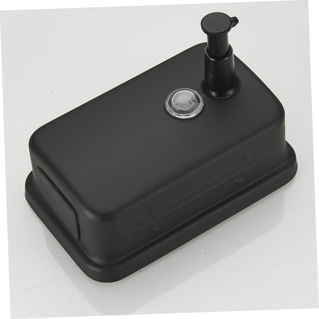 POPETPOP Dispenser Sapone Parete 800ml in Acciaio Inossidabile Nero per Shampoo e Crema per Uso Domestico e Pubblico