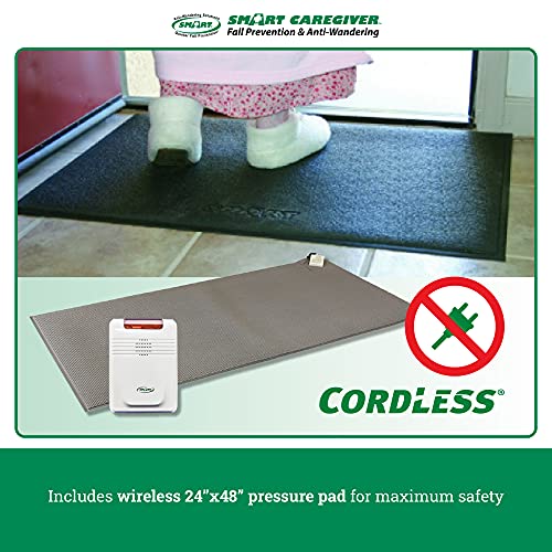 Image of Smart Caregiver Wireless Floor Mat Alarm & Monitor, Bed Exit Monitoring