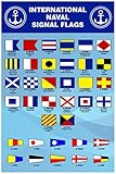 International Naval Signal Flags Reference Chart Cool Wall Decor Art Print Poster 12x18