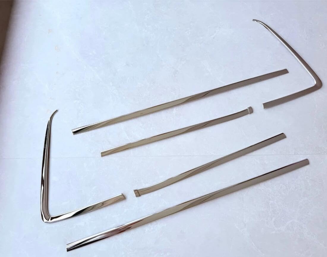 / 6Pcs Car Stainless Steel Lower Window Molding Door Cover Trim Compatible for Toyota 4Runner 2025-2026