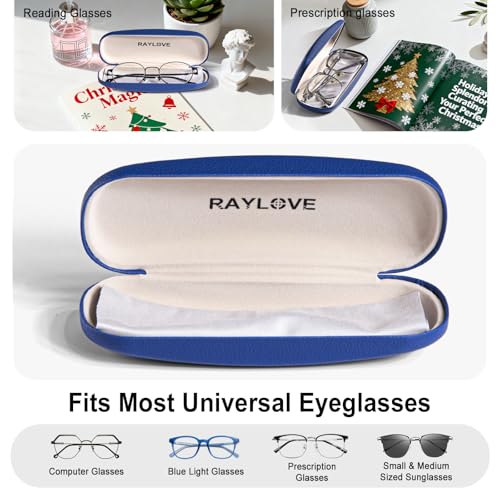 Image of RayLove Unisex Hard Shell Eyeglasses Cases, Protective Case For Glasses
