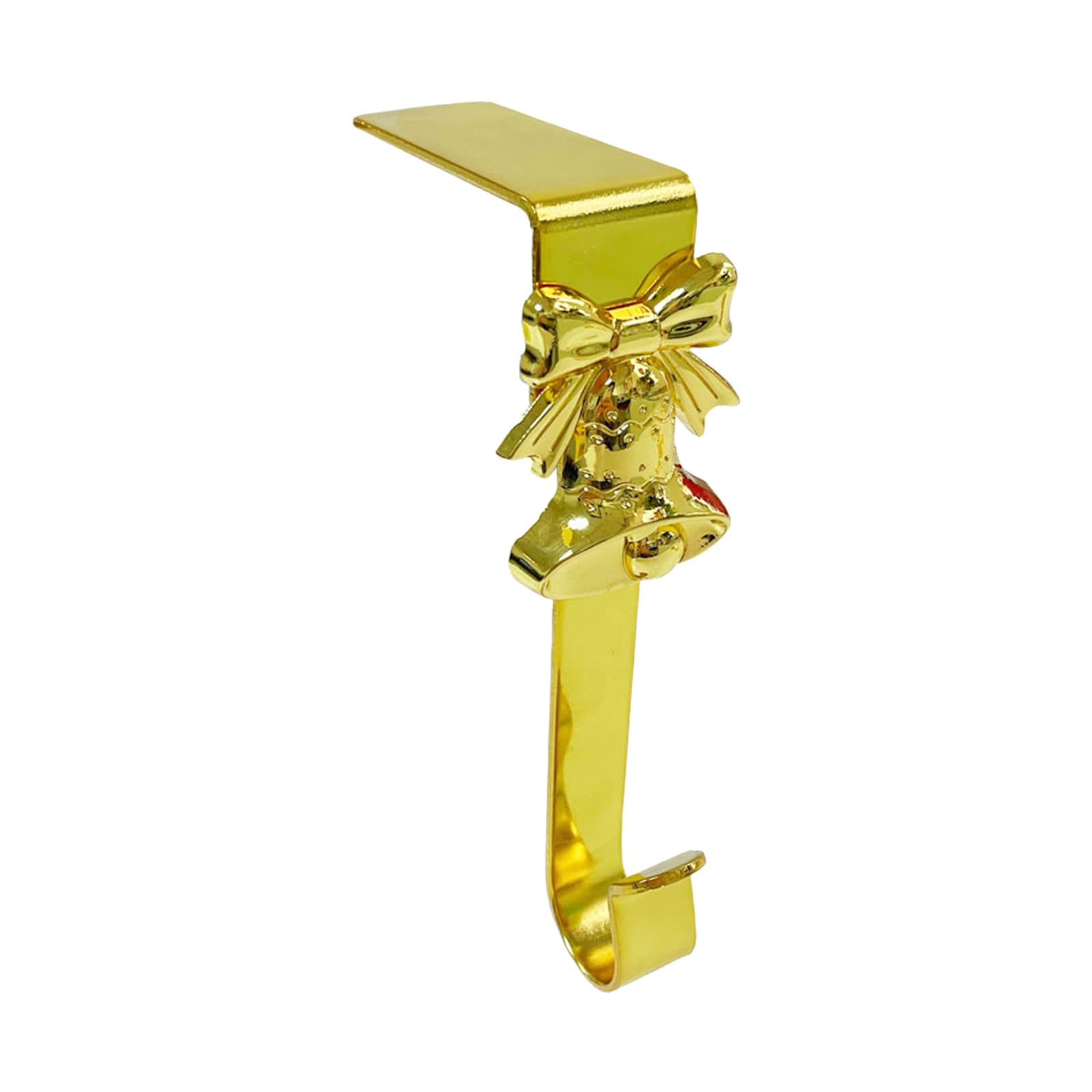 APGLSXY Sturdy Metal Holiday Decors Hook Golden Stocking Hanger Installation Tools Required Wall Mount Decorsative Hook for Holiday Decors