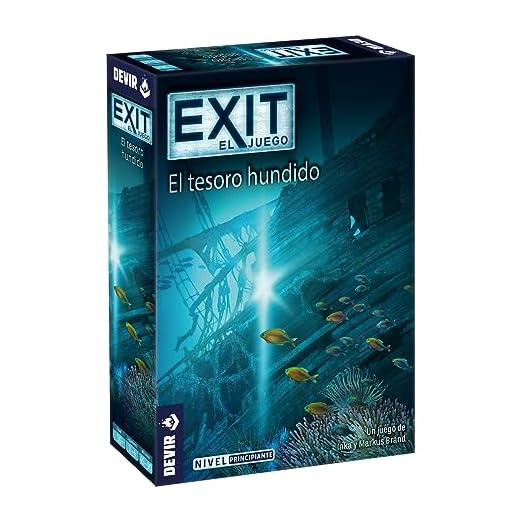 Devir - Exit: El Tesoro Hundido, Español, Juego de Mesa con Amigos, Escape Room, Juegos de Misterio para Adultos (BGEXIT7)