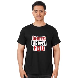 DUDEME Manchester United Football T-Shirt, Unisex