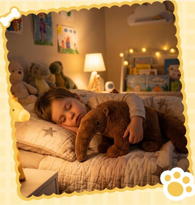 Ameisenbär Plüschtier,Niedliche Ameisenbär Kuscheltier, Stofftiere zum Kuscheln und Spielen,Plüsch Spielzeug Puppe Geburtstag Geschenk für Jungen Mädchen (120cm)