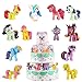 Juego de Mini Unicornio de 12 Piezas, Sombrero de Copa de Unicornio, Sombrero de Copa de Pastel de Cumpleaños, Juguetes para Niños, Decoraciones de Fiesta Temática de Unicornio