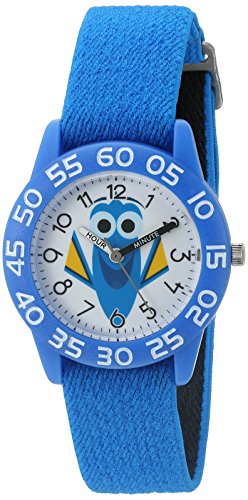 Disney Boy's 'Finding Dory' Quartz Plastic and Nylon Watch, Color:Blue (Model: W003017)