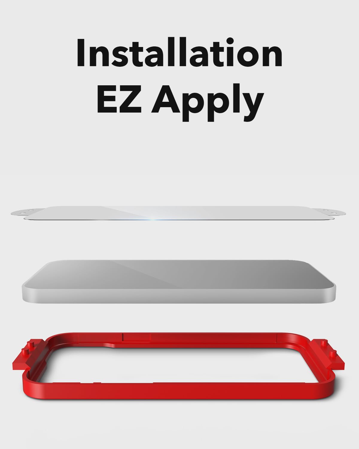 ZAGG InvisibleShield Glass Elite Privacy 360 Protecteur d'écran en verre trempé pour iPhone 16 et 15 [6.1-pouces], Protection confidentialité complète, Résistant aux chocs et rayures (Noir)