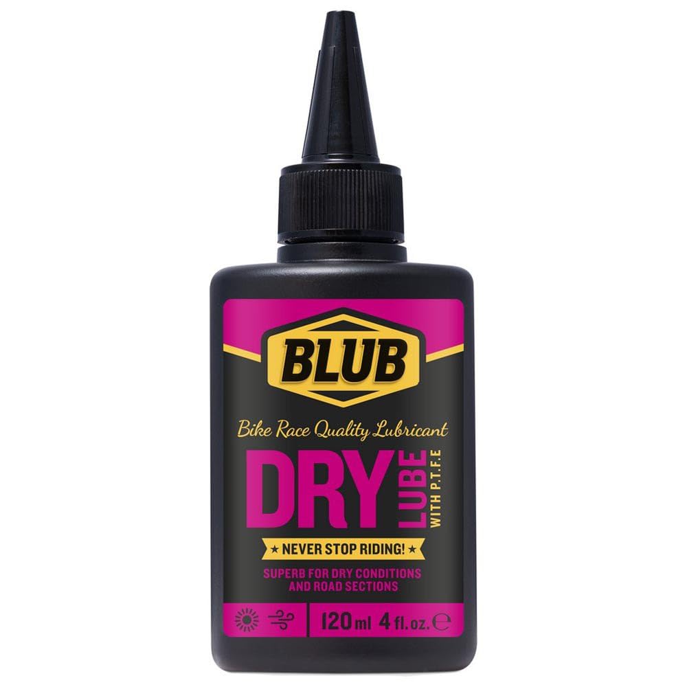 BLUB Bicycle Chain Lubricant 120 ml, MTB Chain Grease, Bicycle Chain Oil, MTB Grease, Dry Condition Lubricant, Red