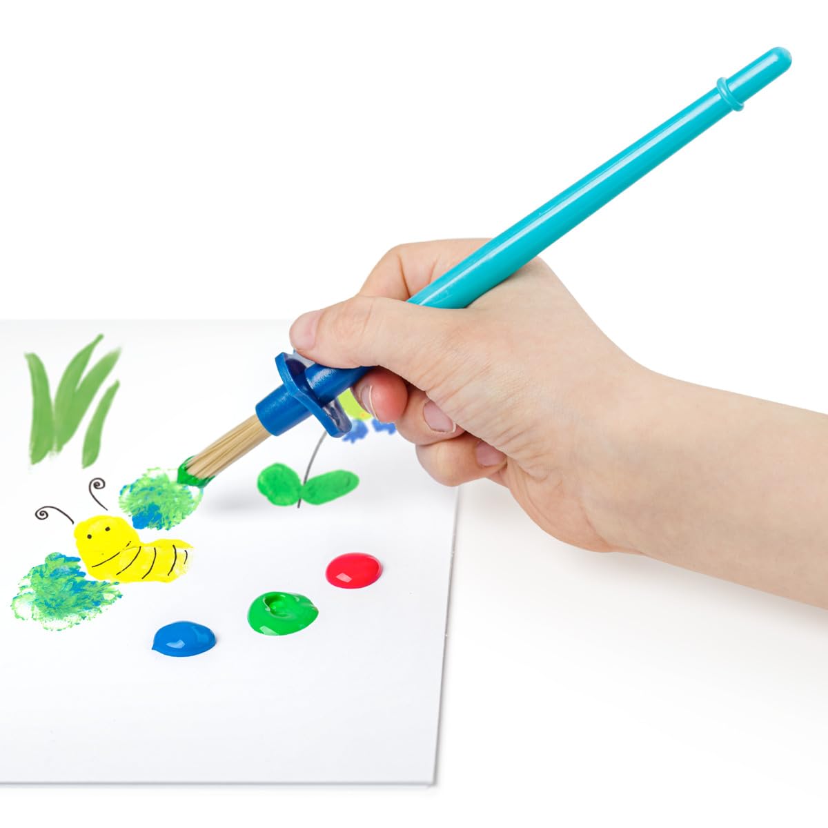 STAEDTLER 98940-SBK3 Noris Junior Paintbrush Set - Assorted Paintbrushes for Toddlers Aged 2+ (Pack of 3) - Image 3