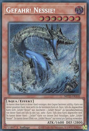 Gefahr! Nessie! MP25-DE141 Secret Rare Deutsch Boosterfrisch 1. Auflage - 2025 Mega-Pack Tin - mit ReCollectibles-Versandschutz - für Yu-Gi-Oh!