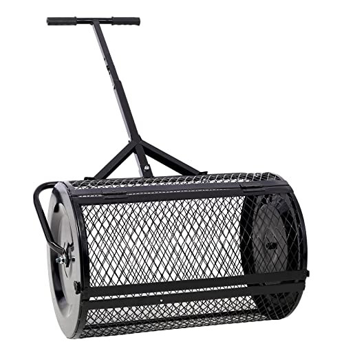 Distribuidor de turba de 24 pulgadas con tambor de acero miniatura 5