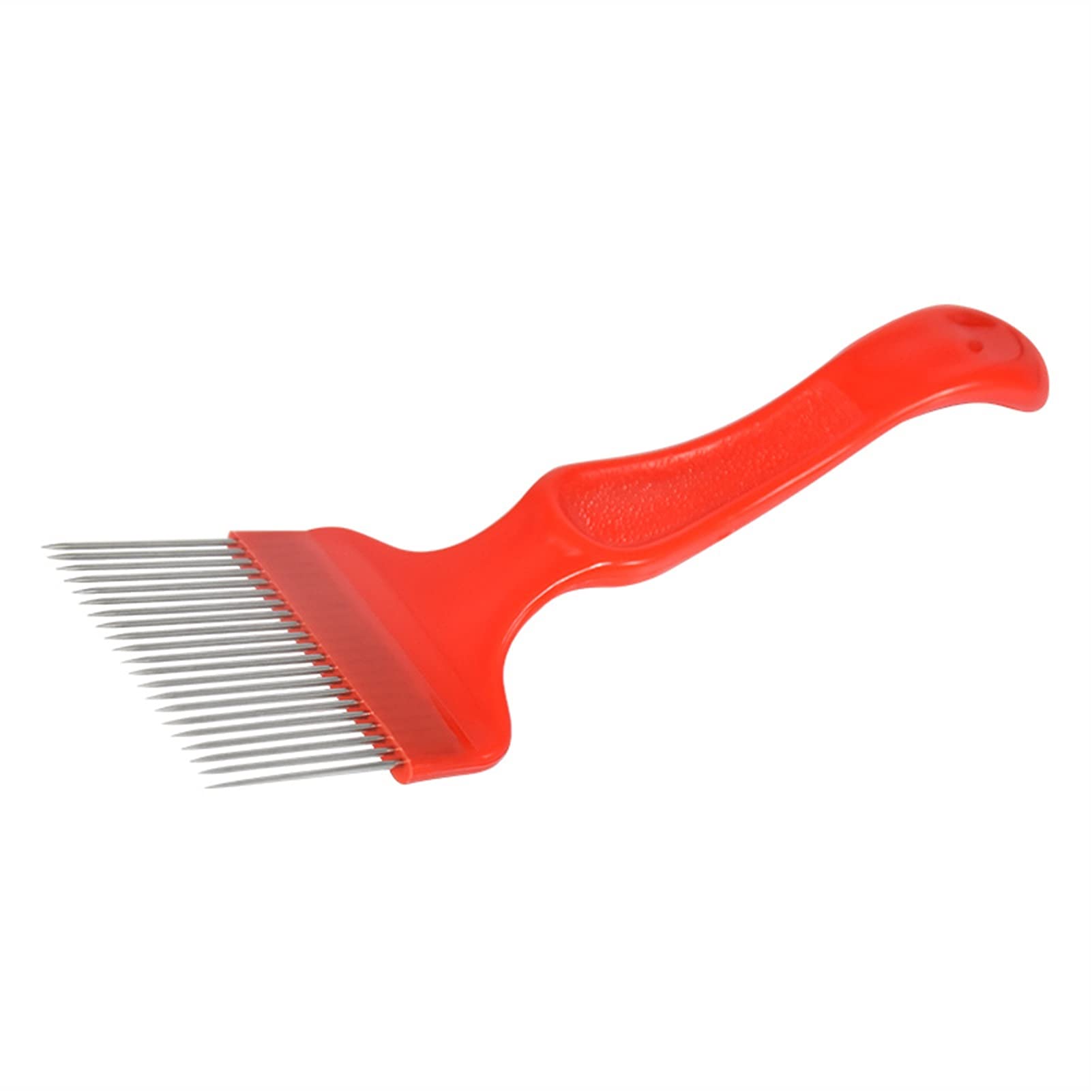 5 Stück 21-polige Entdeckelungsgabel, Honigschneider, Schaber, Imkerei-Werkzeuge, Entfernen von Vorräten, Bienenstockmesser, Ausrüstung, Wabenwerkzeug (Farbe: Rosso)
