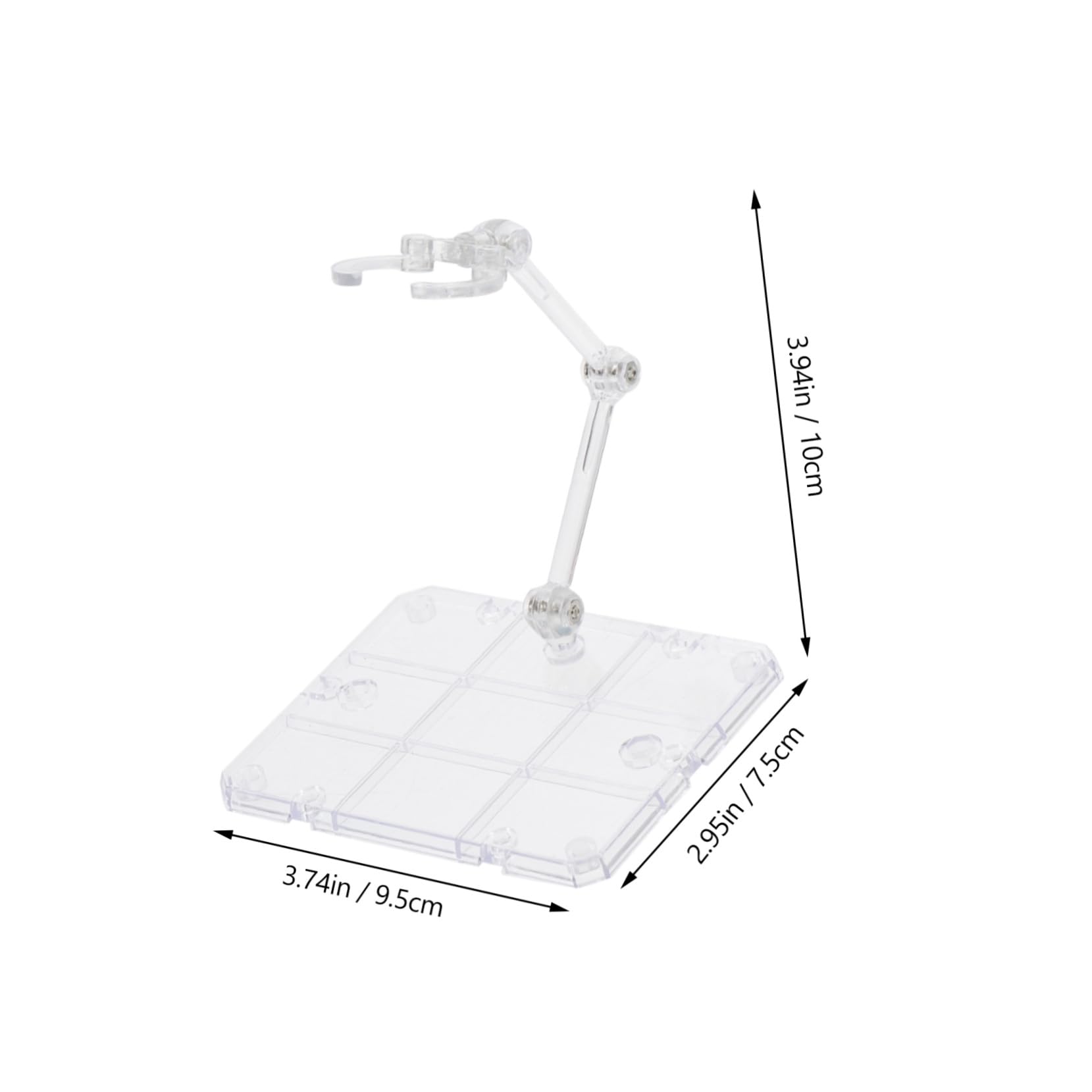 iplusmile Soporte Transparente para Figuras de Acción con Efecto Azul Base para Exhibición y Montaje de Muñecas Soporte Resistente para Figuras Coleccionables