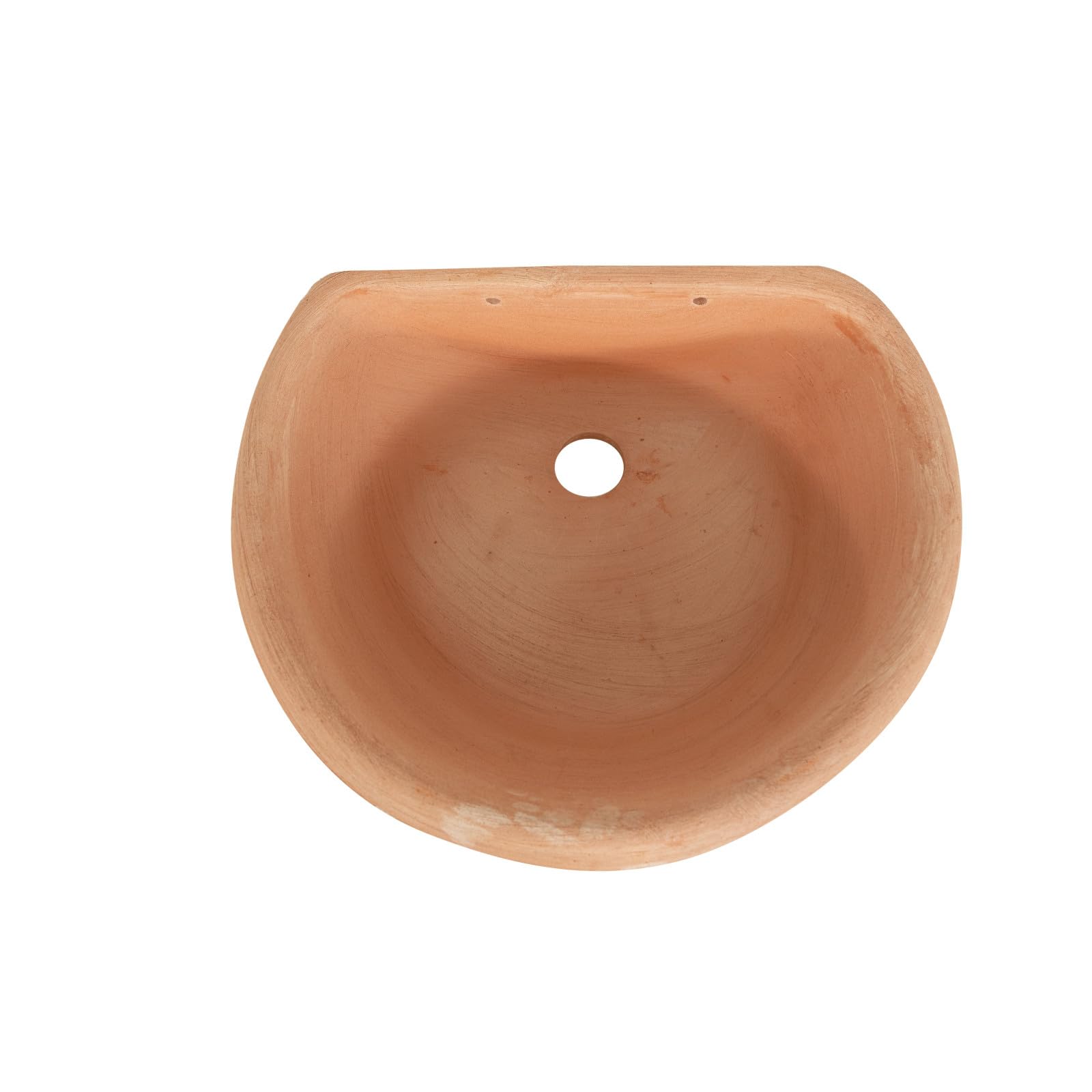 Biscottini Bañera para fuente de jardín de terracota Fuente de pared de exterior Fuente de pared Made in Italy lavabo decoración pared